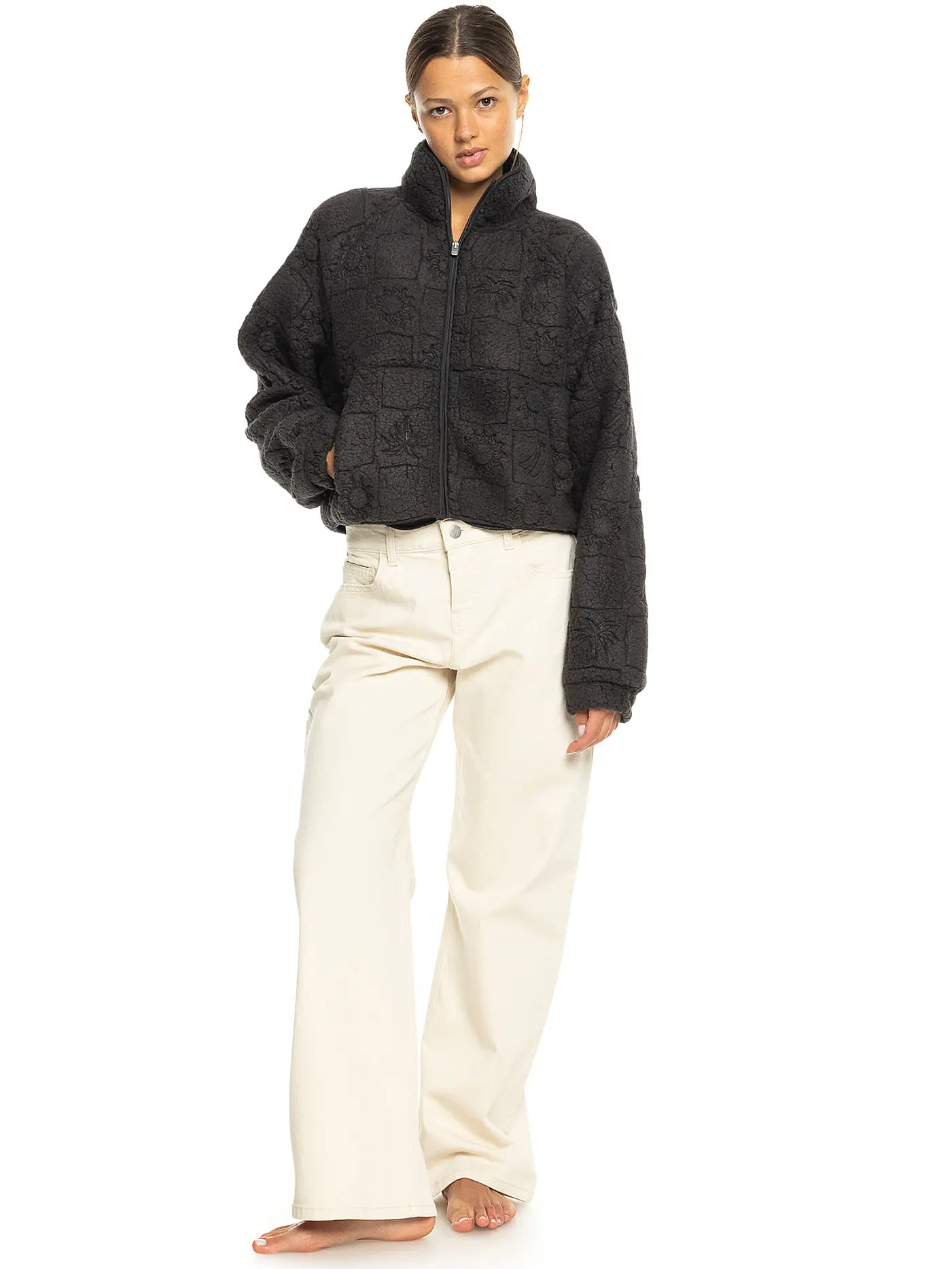 ROXY | Damen Fleecejacke Blurry Cloud | 